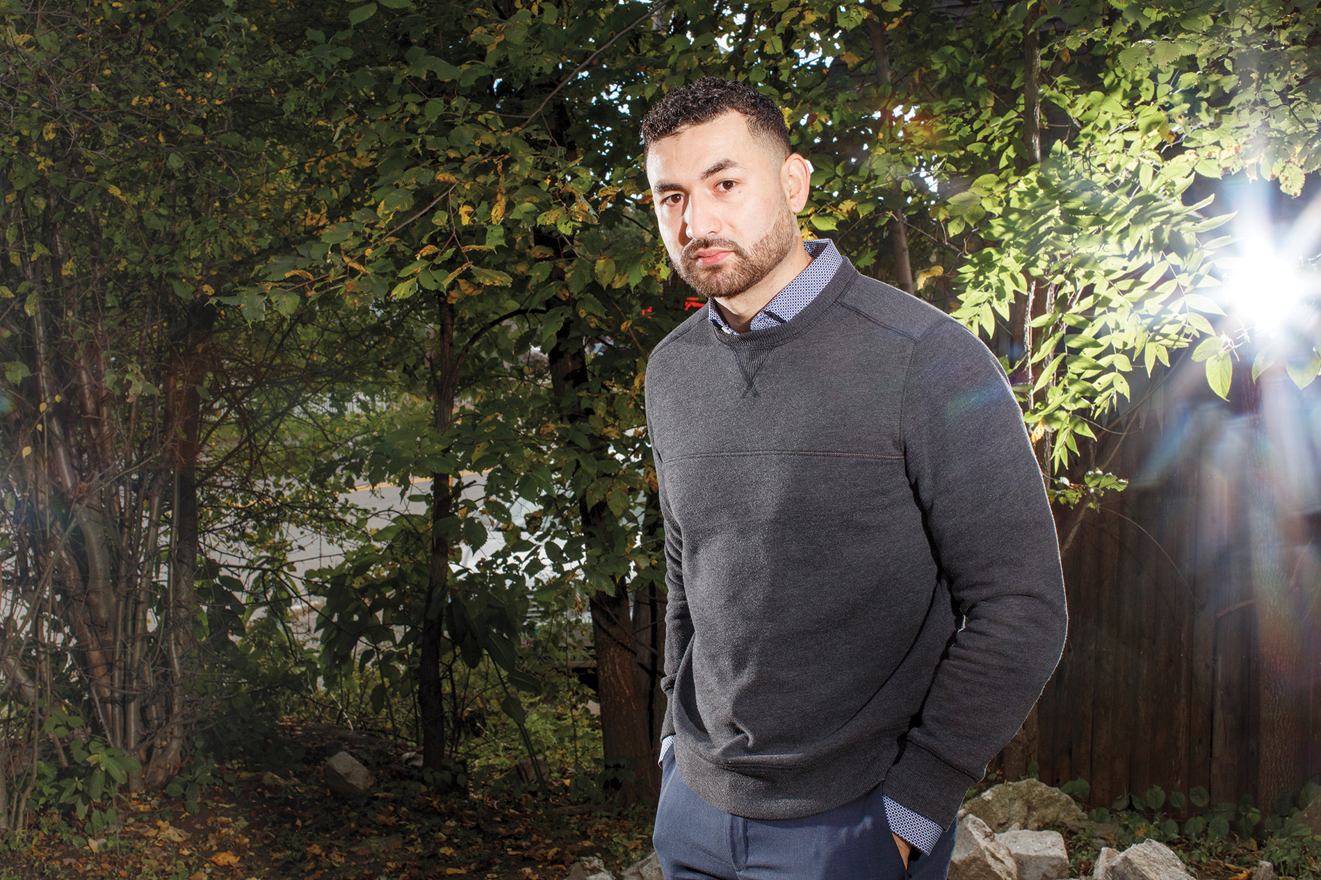 portrait of Manuel Villagrán, Brown student and military vet